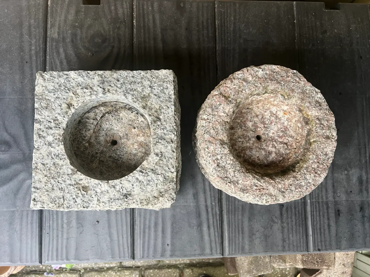 Billede 3 - Granitstene t/Lys el. Blomster (Evt. Sukkulenter)