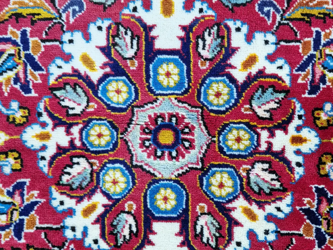 Billede 6 - Flot vintage persisk Kashan tæppe. 
