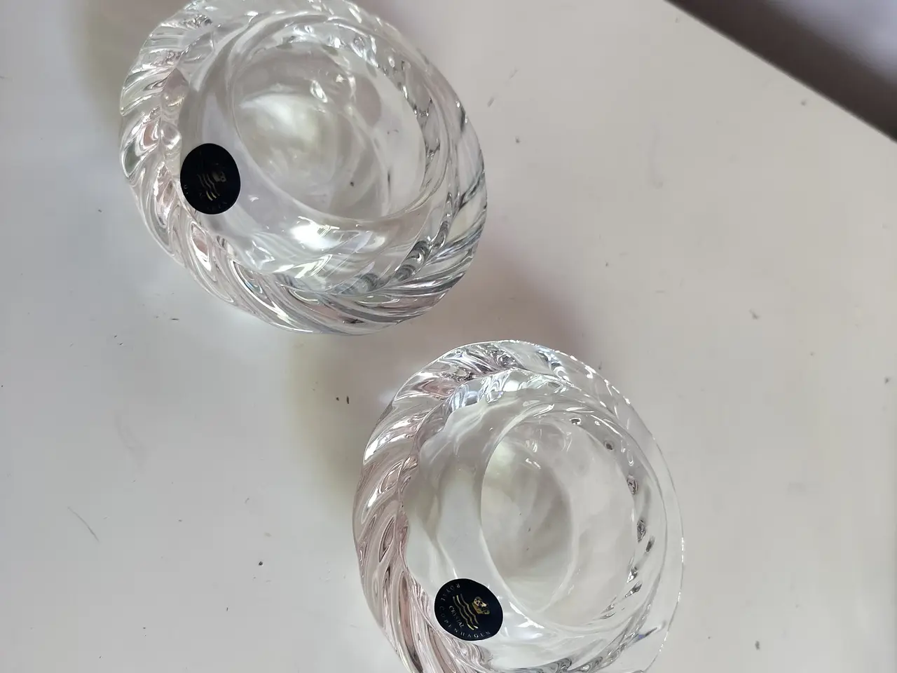 Billede 2 - Royal copenhagen krystal lysestager