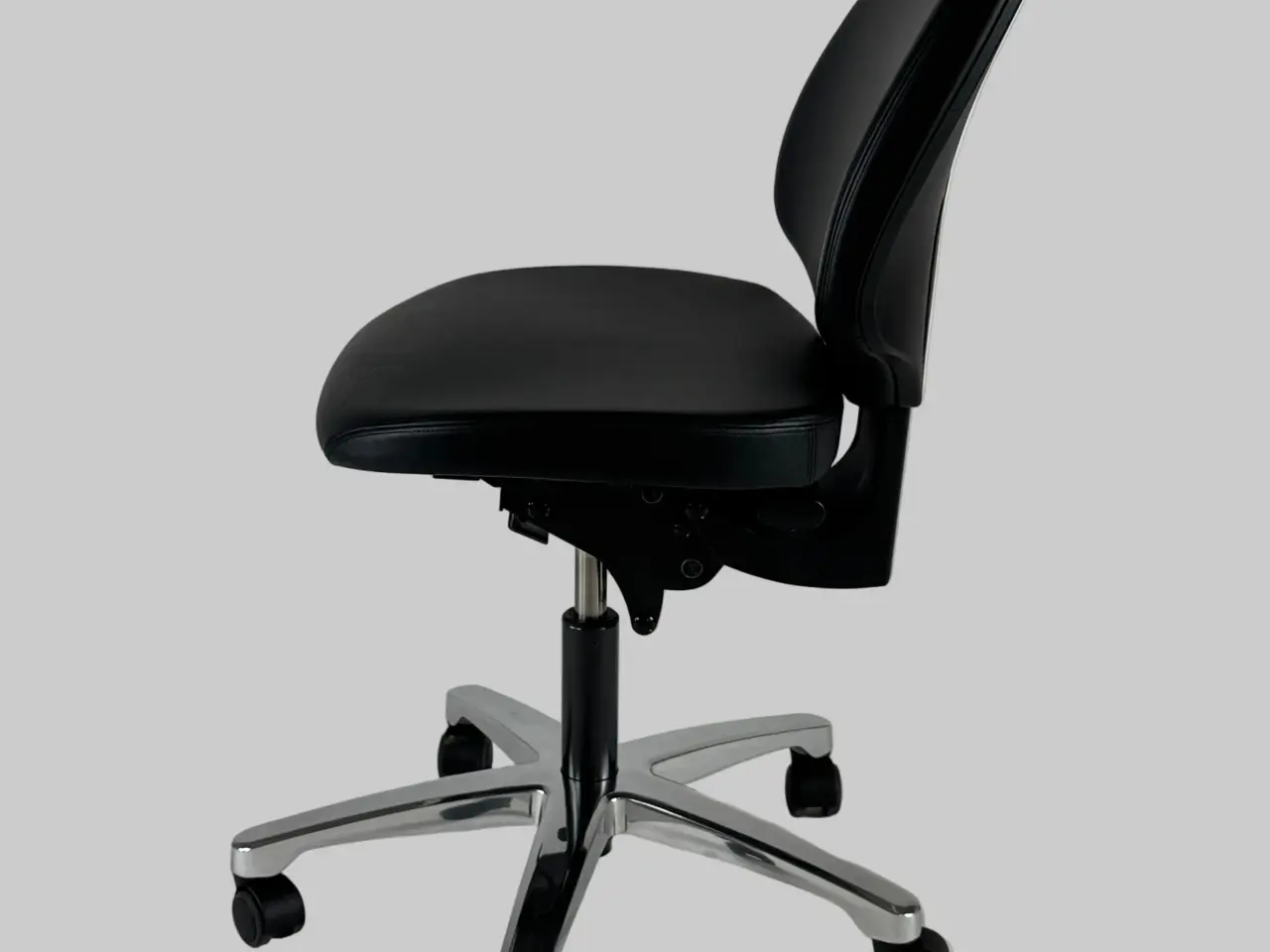 Billede 4 - RH Activ 220 Kontorstol – Sort Læder/Krom Stel