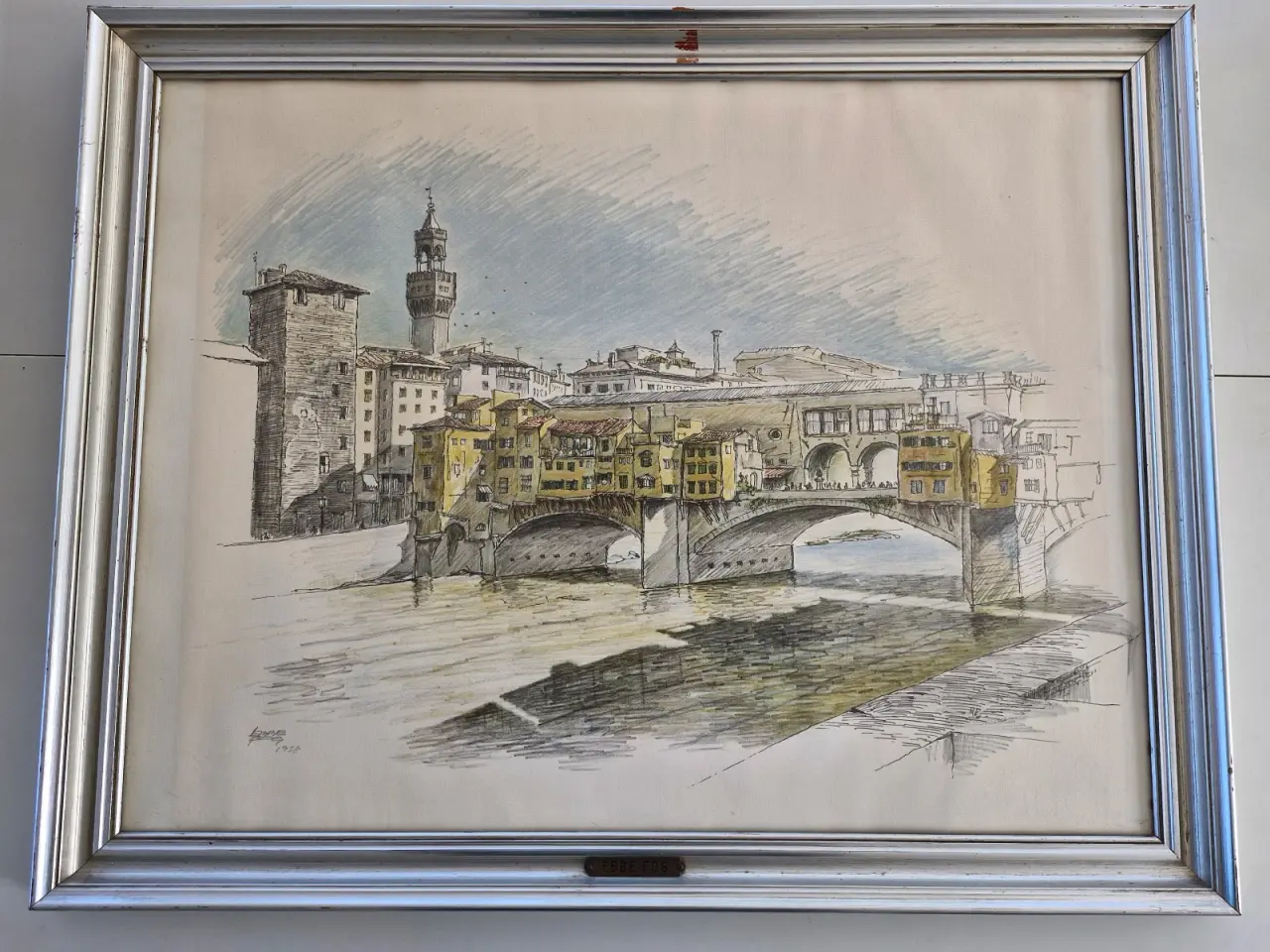 Billede 1 - Ebbe Fog (1911-70): Parti fra Firenze 1858