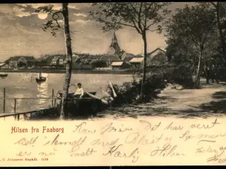 Hilsen fra Faaborg - C.C. U. Johnsens Bogh. 1119 - Brugt