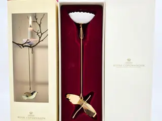 Royal Copenhagen Lysholder Med Fugl.