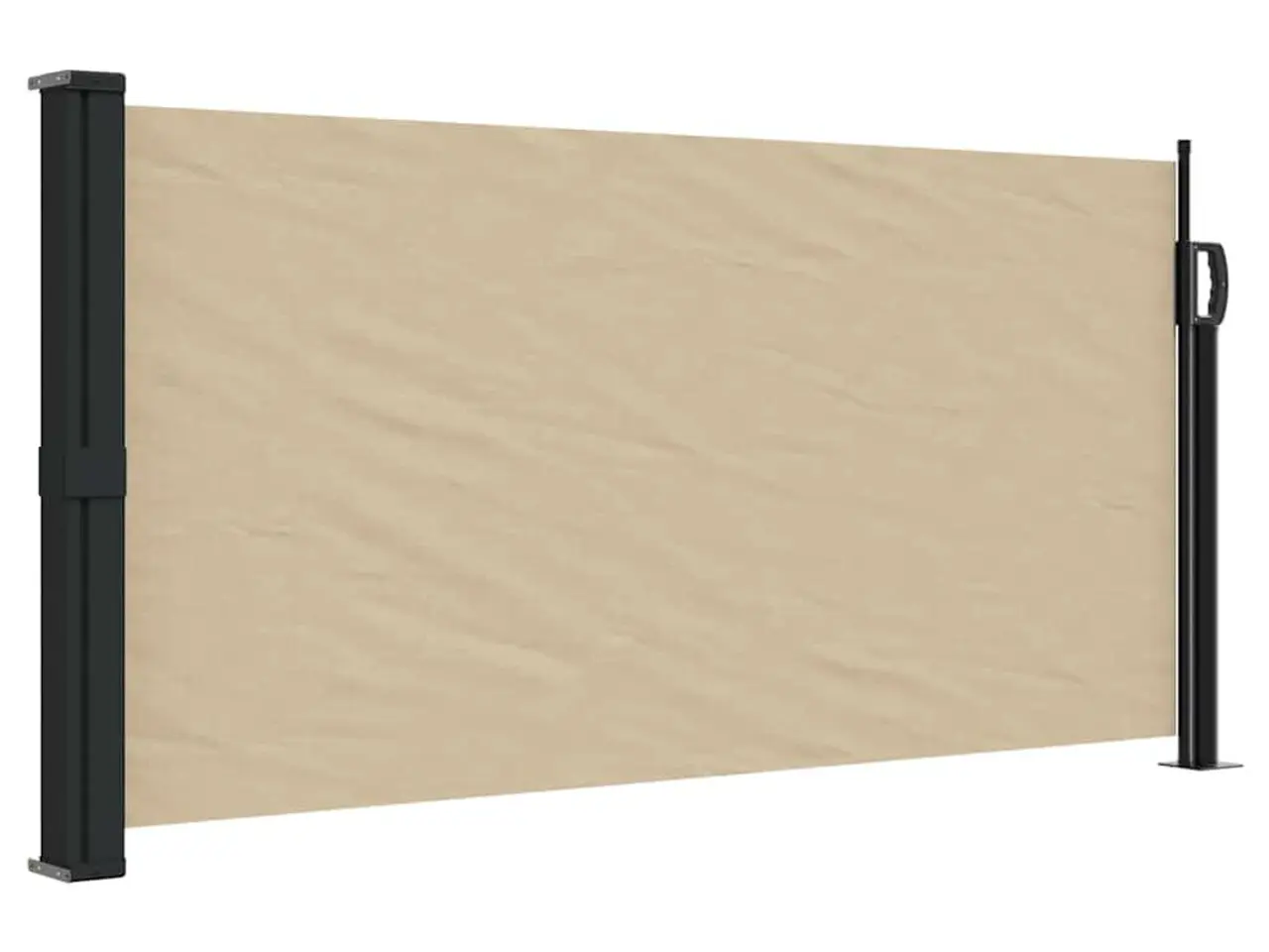 Billede 2 - Sammenrullelig sidemarkise 100x500 cm beige