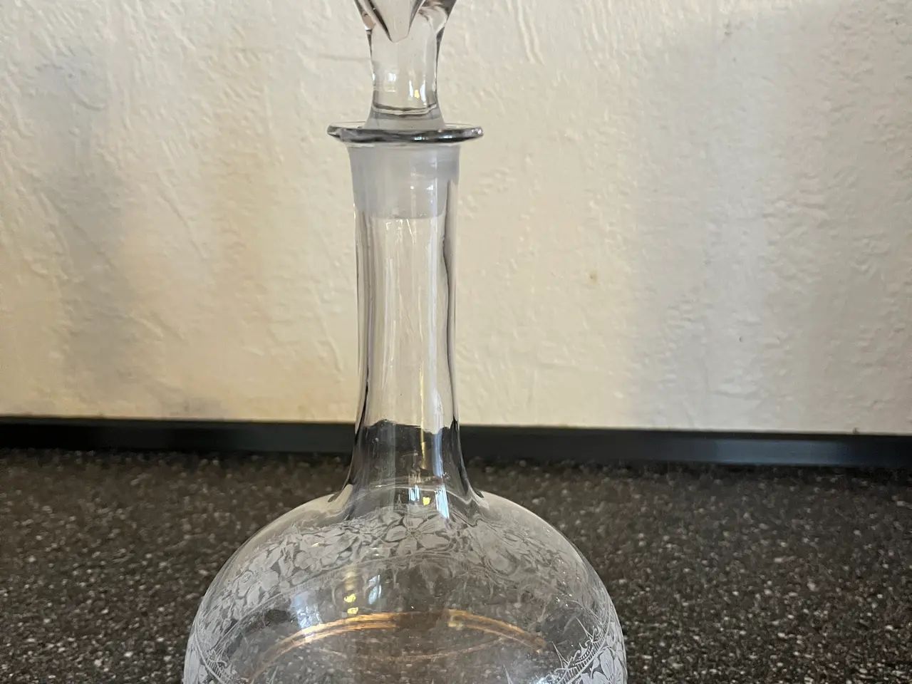 Billede 1 - Glas karaffel med original glas prop.