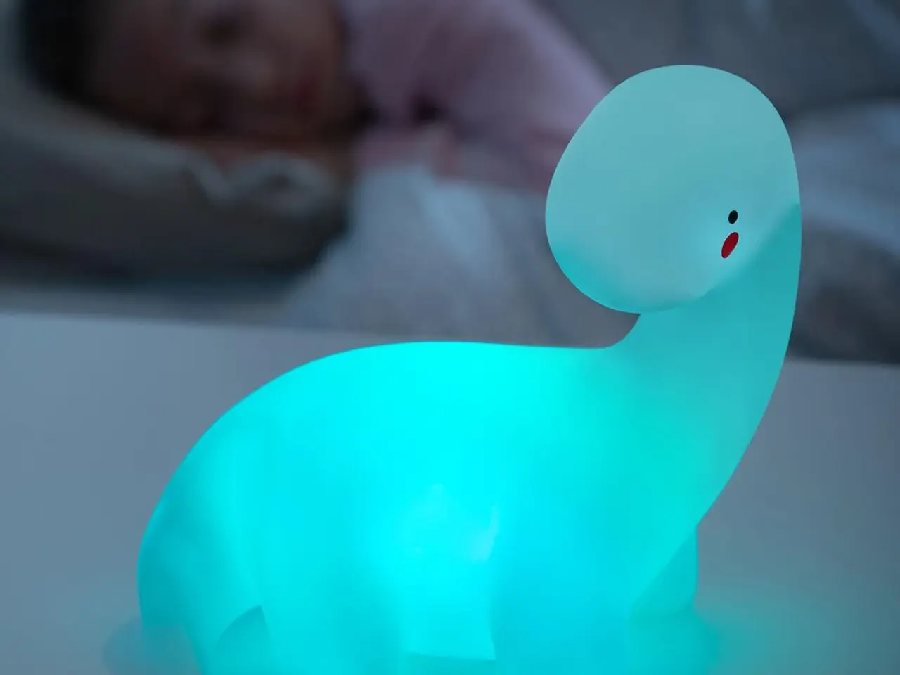 Billede 2 - Dinosaur multifarvet LED-natlampe Lightosaurus