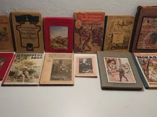 12stk gamle børnebøger/romaner inkl.2 OTA.