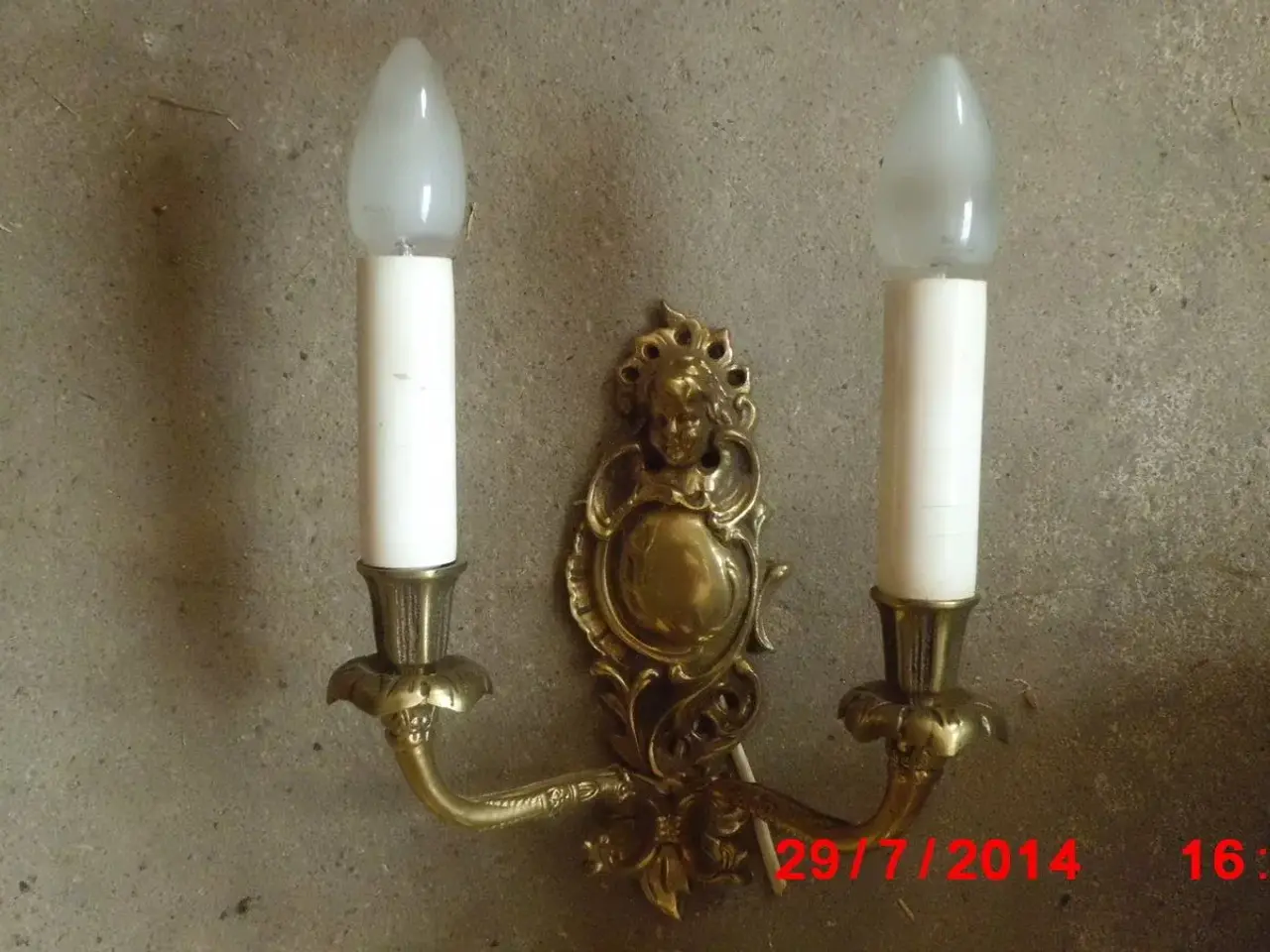 Billede 1 - Lampe, messing