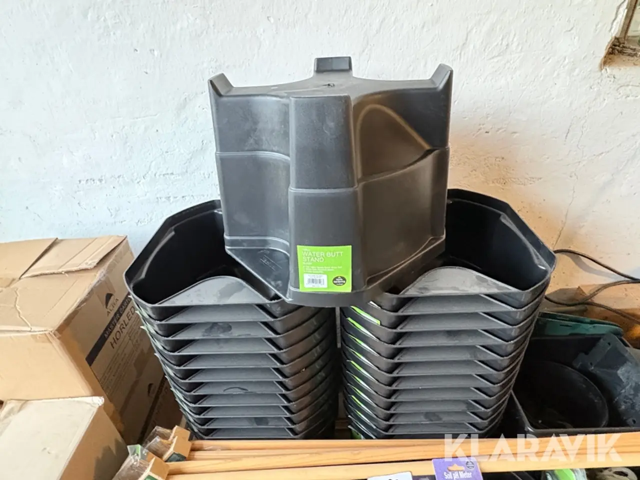 Billede 11 - Haveartikler assorteret, 4 Baljer 80 × 80 × 45 cm og 25 Styk fødder til regntønder