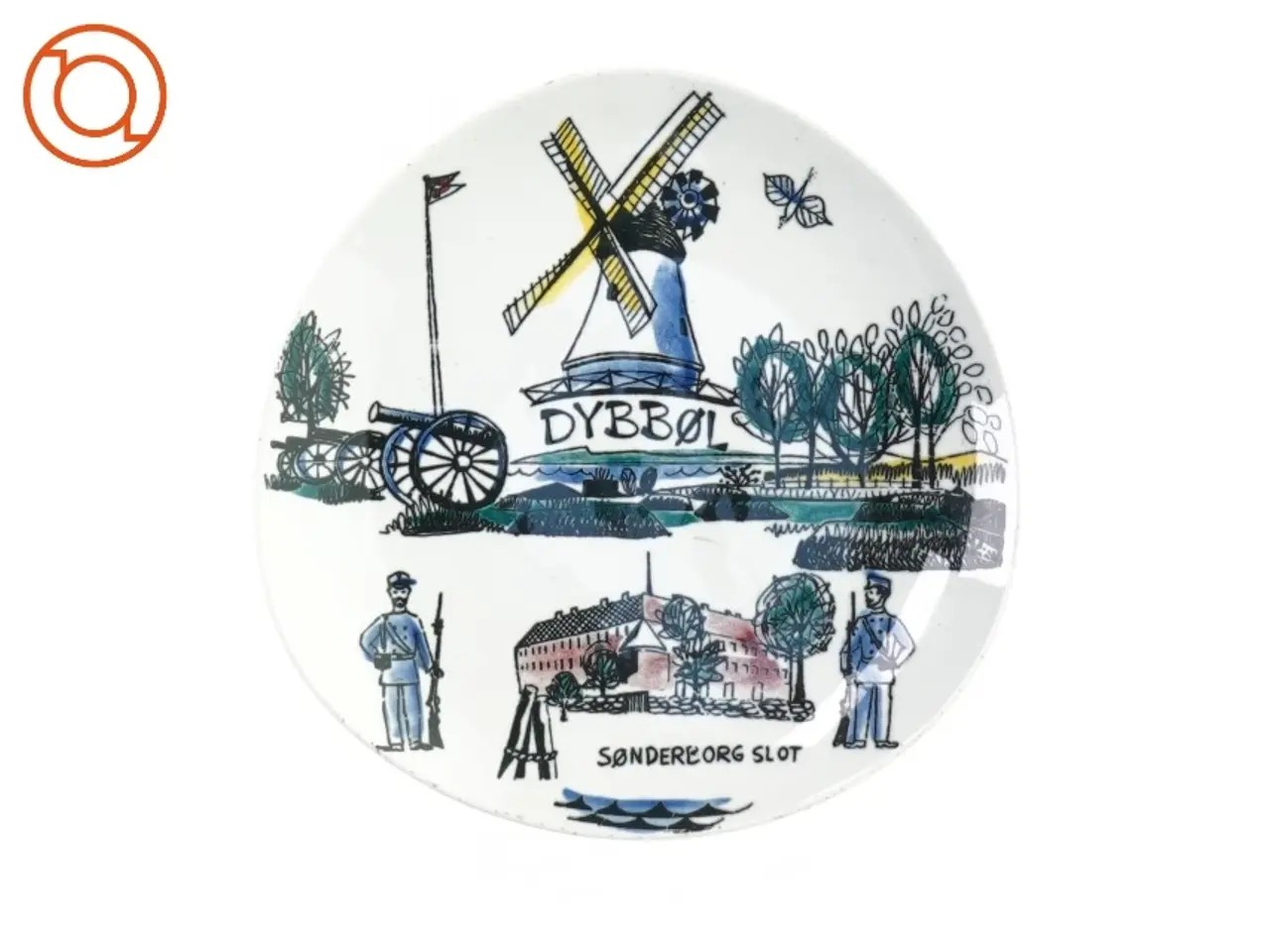 Billede 1 - platte med motiv (str. 15 cm)
