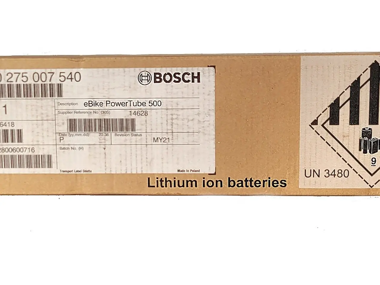 Billede 7 - Bosch PowerTube 500 (BBP281) platinbatteri NY!