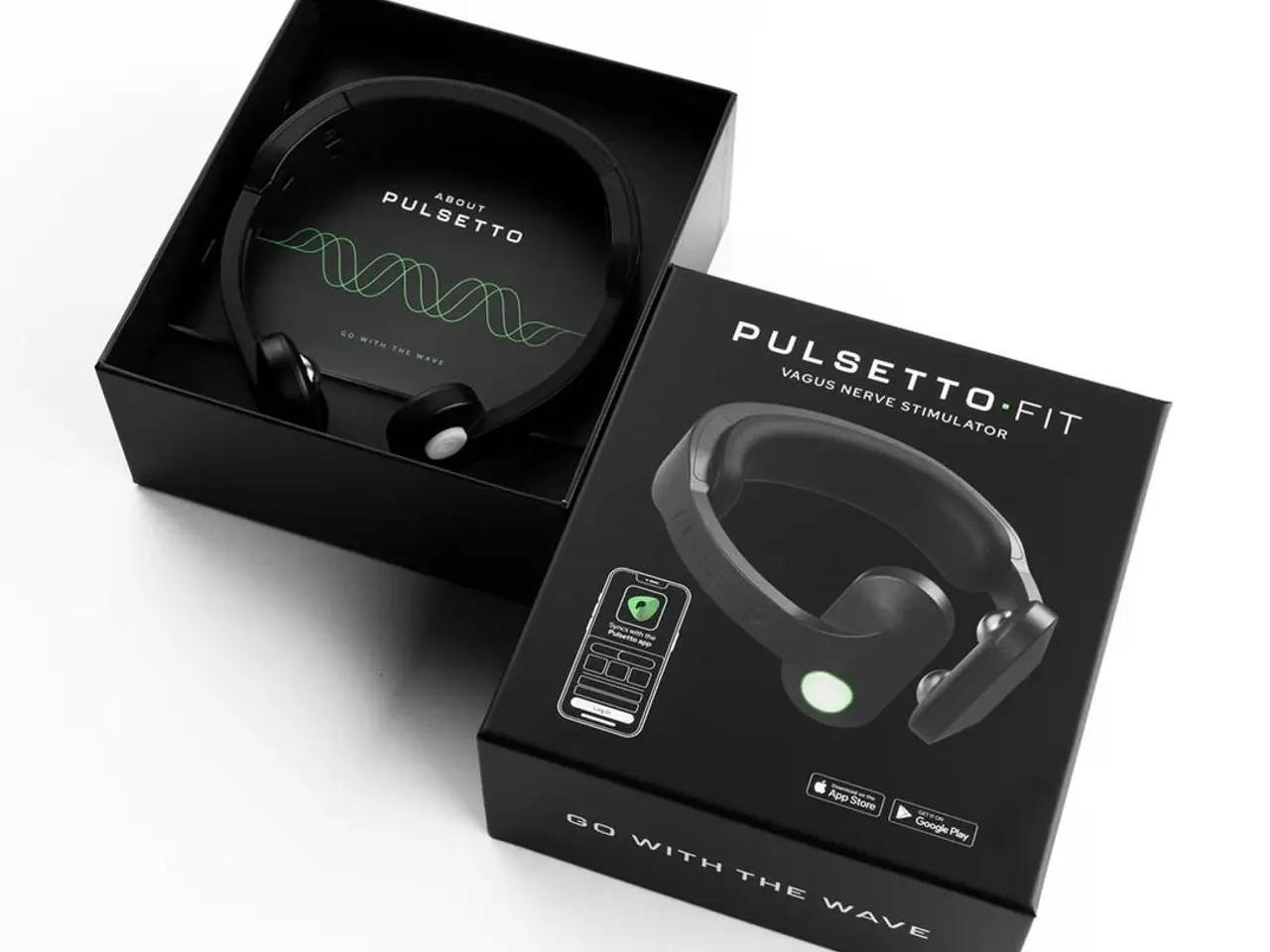 Billede 1 - Pulsetto FIT vagusnervestimulator - muskelstimulator i sort