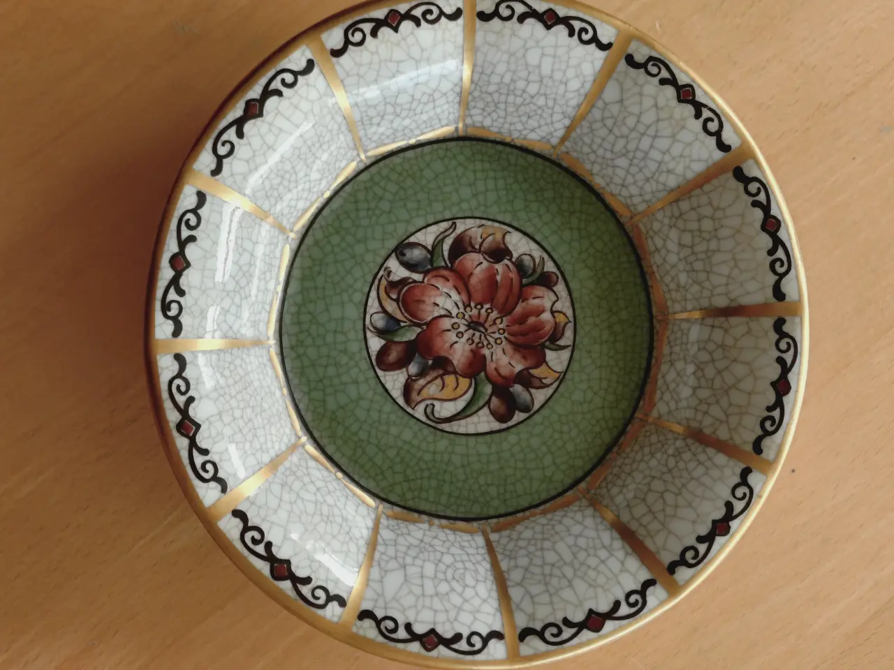 Billede 1 - Lyngby Dahl Jensen krakele fad ø 15 cm