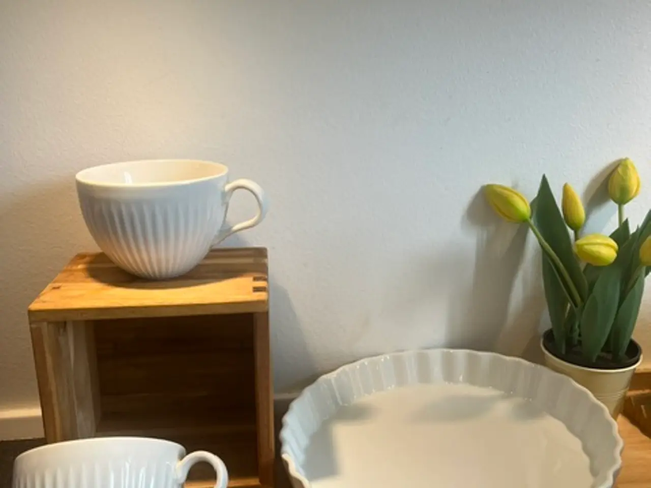 Billede 1 - Lækkert hvidt porcelæn: Eva Trio Legio Nova kopper