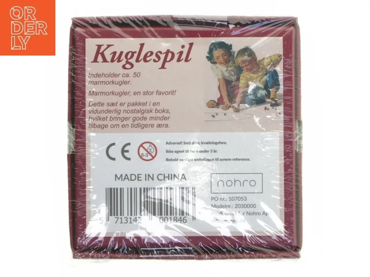 Billede 2 - Kuglespil sæt med marmorkugler fra Nohro (str. 13x13,5 cm)