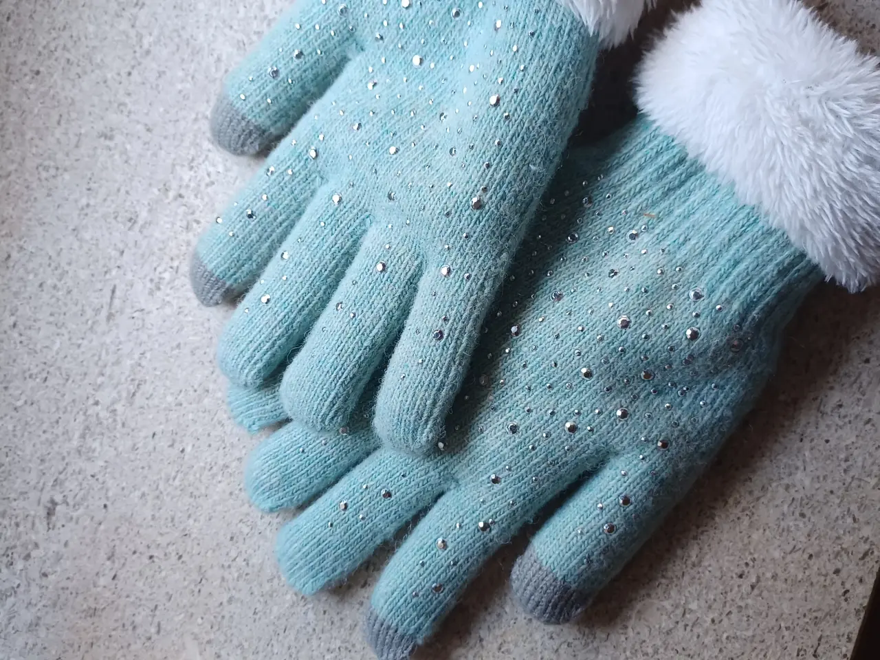 Billede 1 - Handsker med bling 