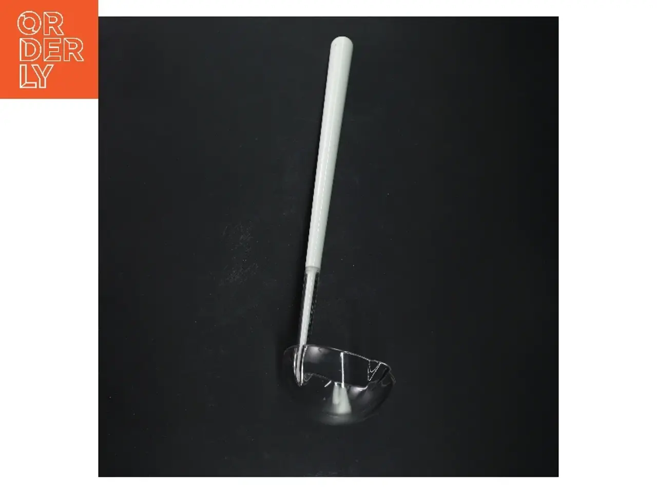 Billede 1 - Suppeske med hvidt greb (str. 30 cm)