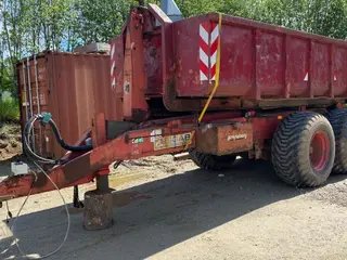 Bigab 2 Akslet kroghejsevogn med 20 fods container