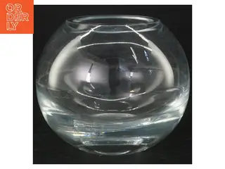 Rund glas vase/skål (str. Ø 16 cm)