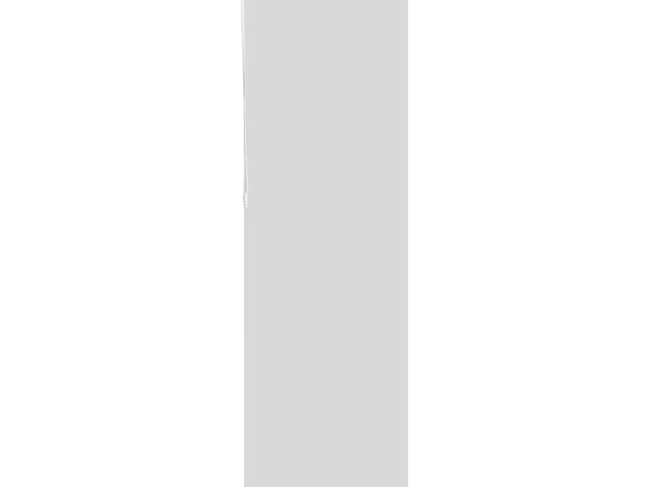 Billede 4 - Mørklægnings-rullegardin 80×210 cm - hvid polyester, stofbredde 75,7 cm