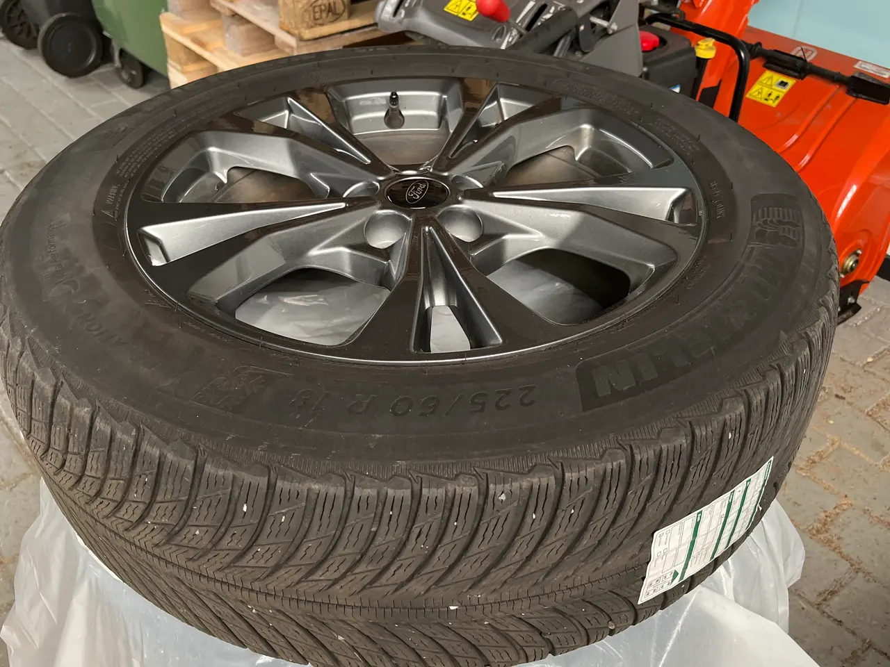 Billede 2 - Michelin Pilot Alpin 5 SUV vinterdæk med alu fælge