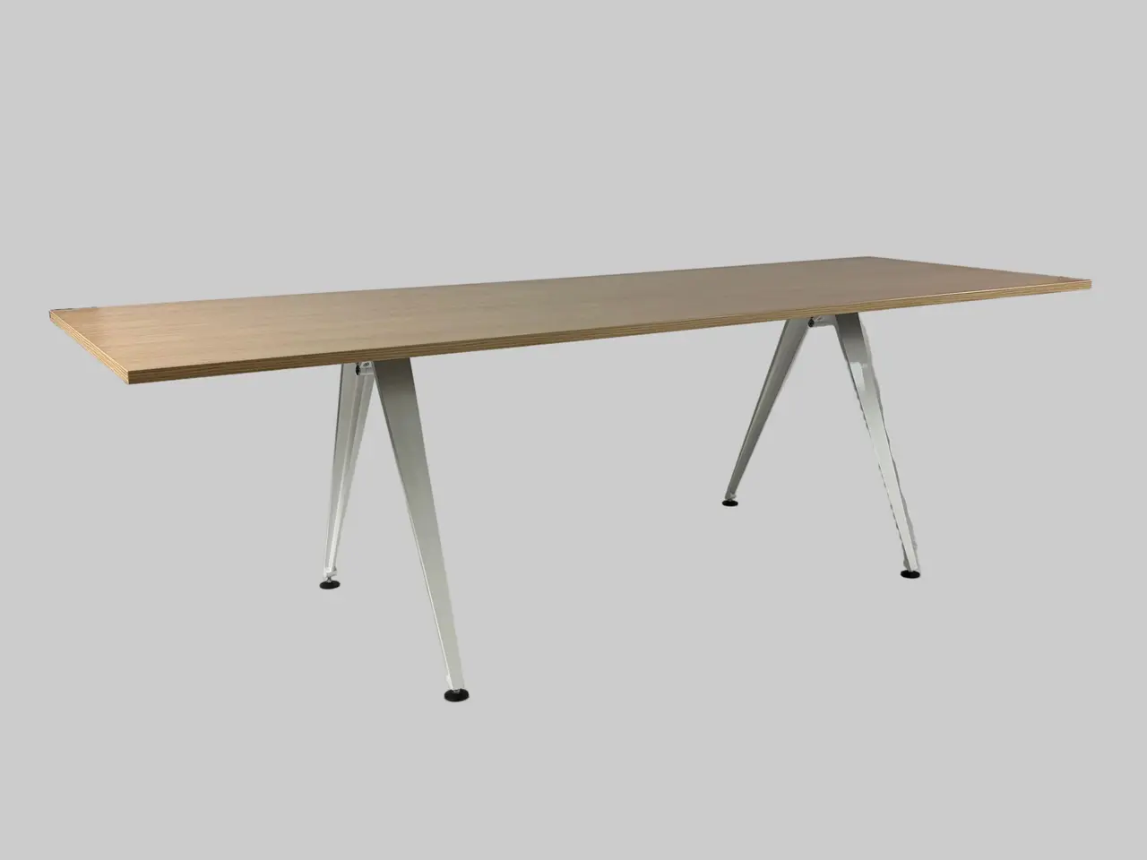 Billede 1 - Randers + Radius Grip Basic Bord – Natur/Hvidt Stel 240x80cm