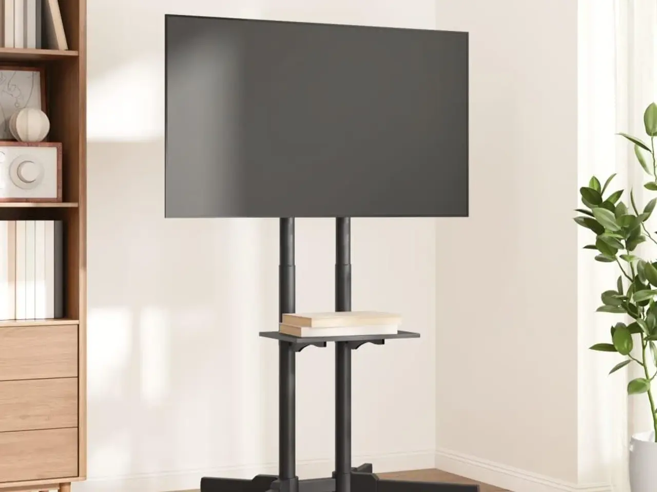 Billede 1 - TV-stativ med hjul til 32-70" - sort