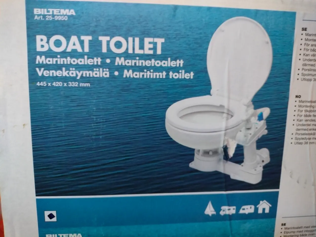 Billede 1 - Marine toilet med håndpumpe.