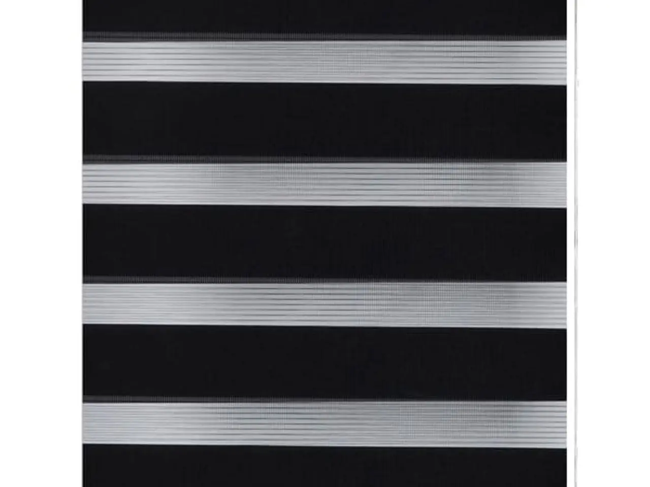 Billede 2 - Zebragardin 100,9 × 175 cm - stofbredde 96,7 cm, sort