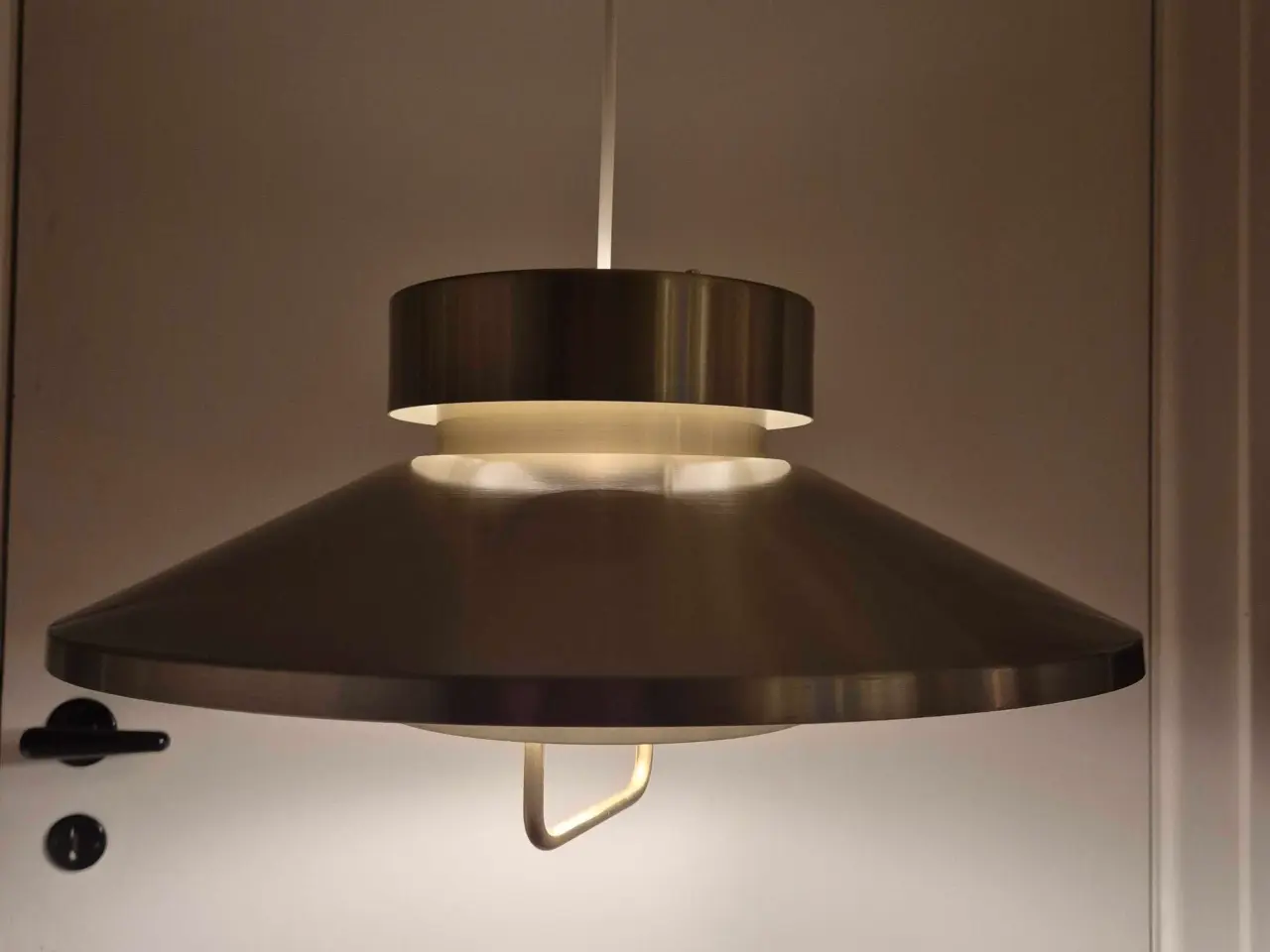 Billede 1 - Virkelig fin messinglampe med god lyseffekt