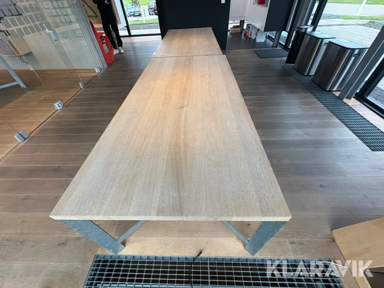 Billede 3 - Konference / kantine borde massiv egetræ - 3 styk