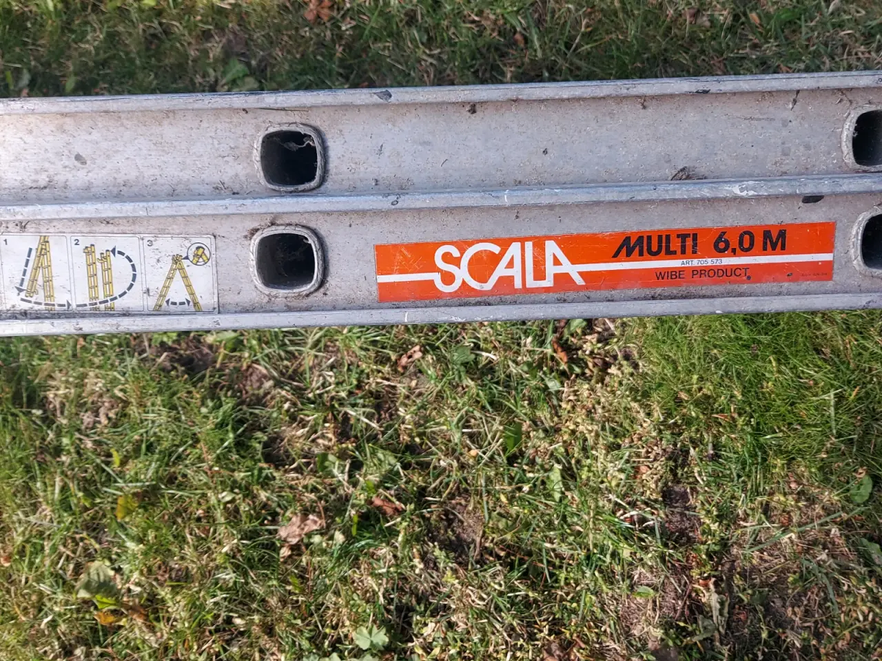 Billede 1 - Scala Multi 60 Alu Stige 6 meter 22 trin