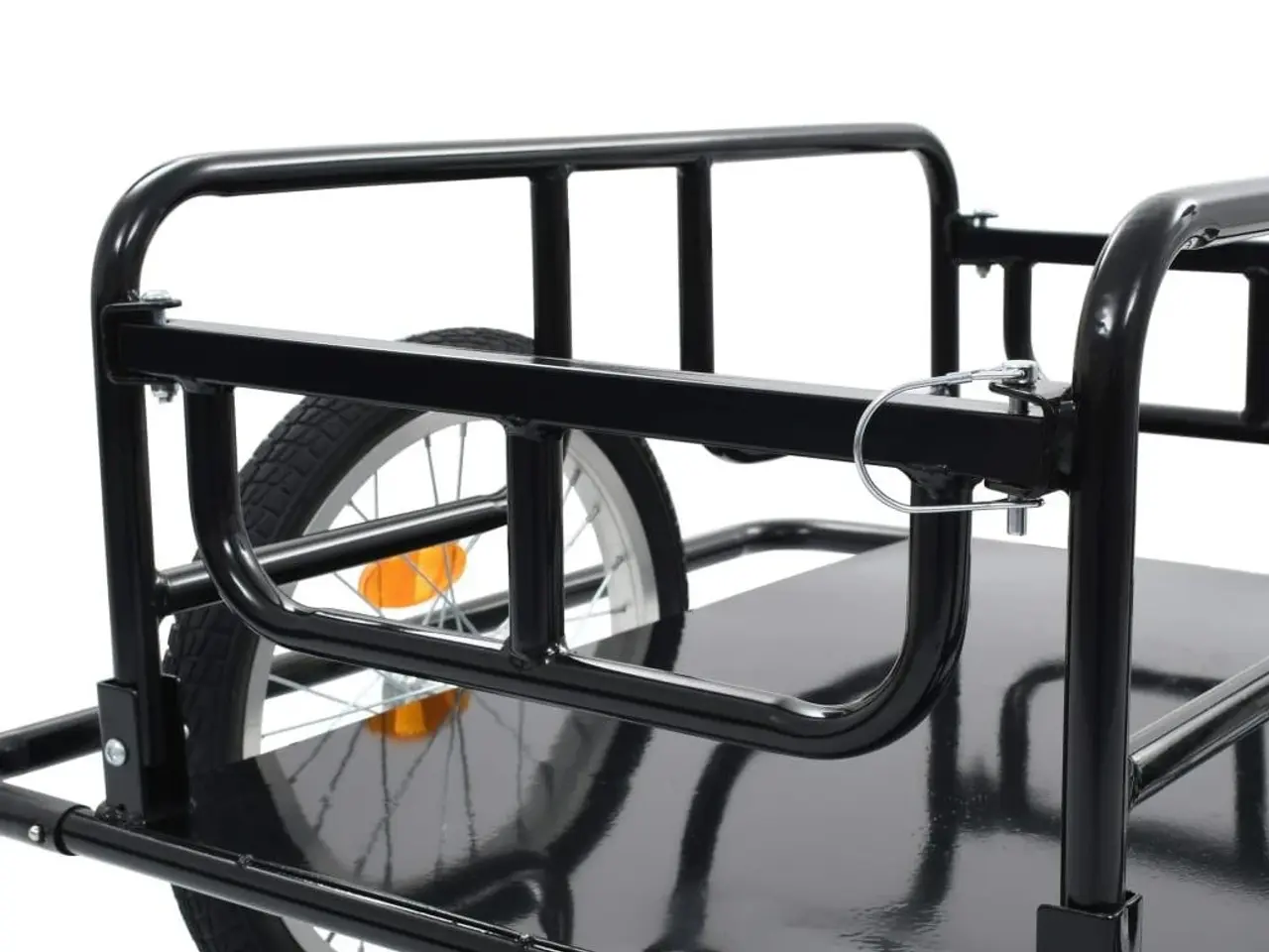 Billede 6 - Cykelanhænger 130 × 73 × 48,5 cm - stål, sort
