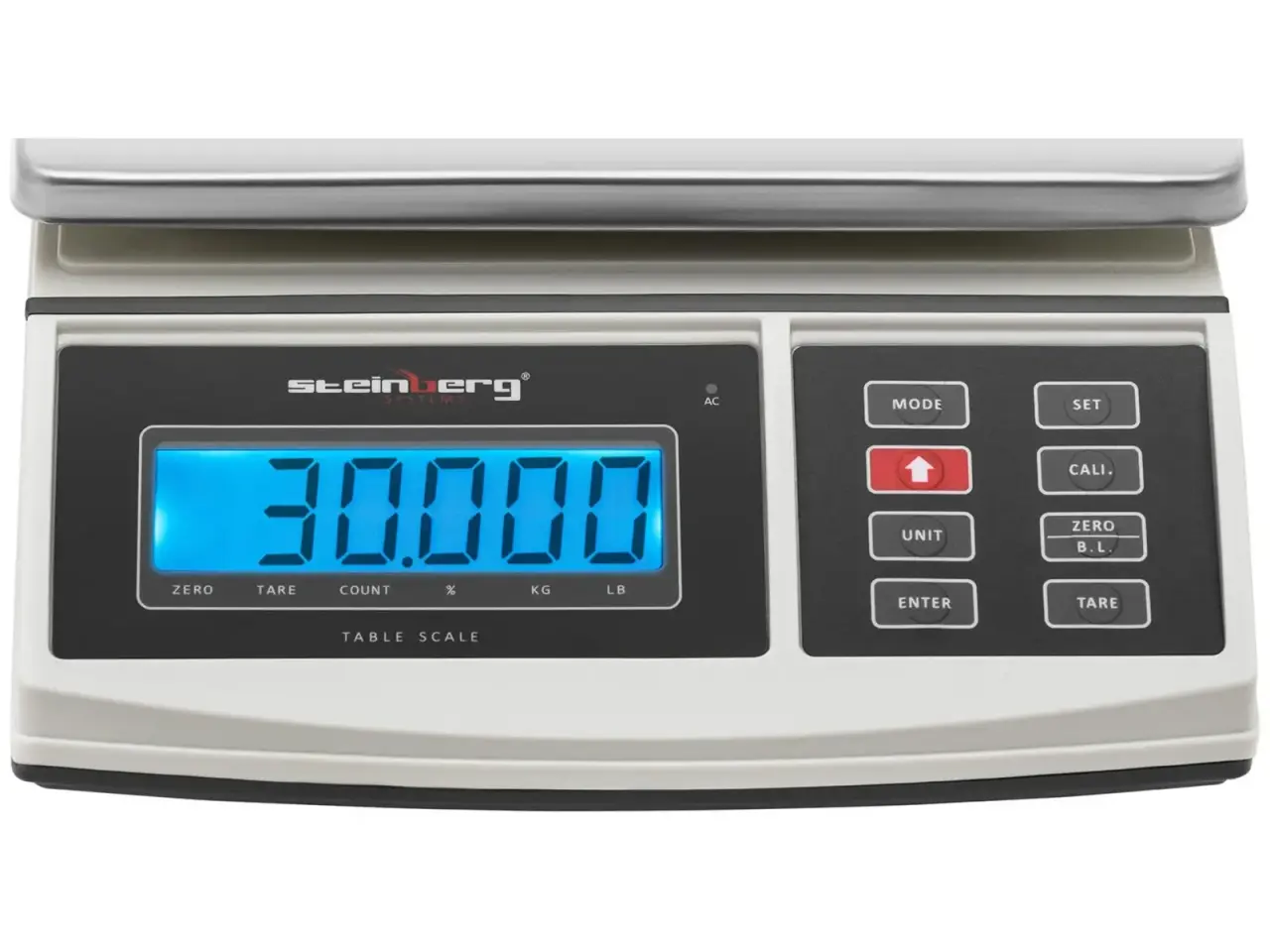 Billede 2 - Bordvægt – 3 kg / 1 g – advarselslampe – LCD