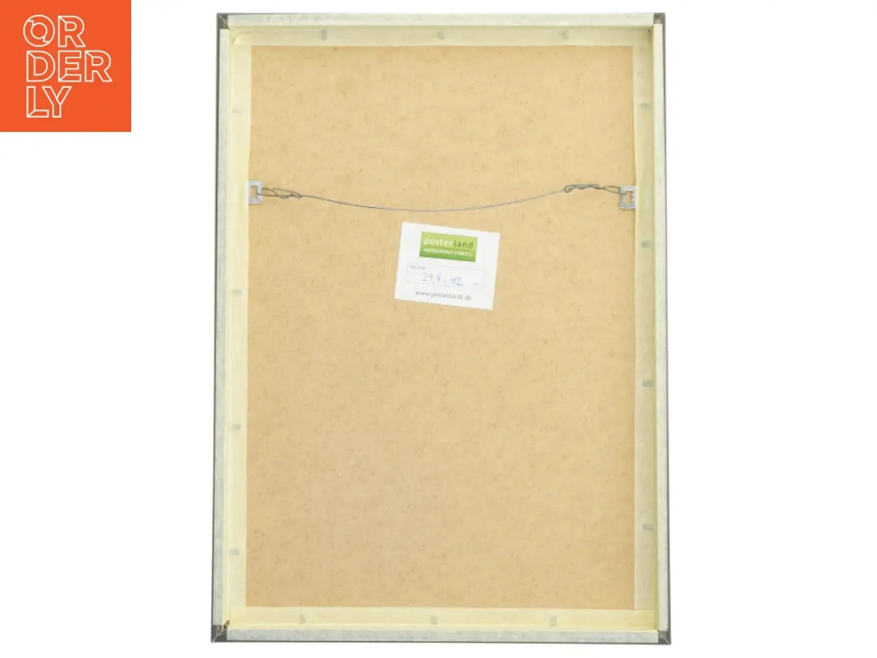 Billede 2 - Billede med ramme af træ (str. 29,8x42 cm)