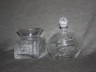 Hyacintglas højde 9 cm, bredde 8,5 cm