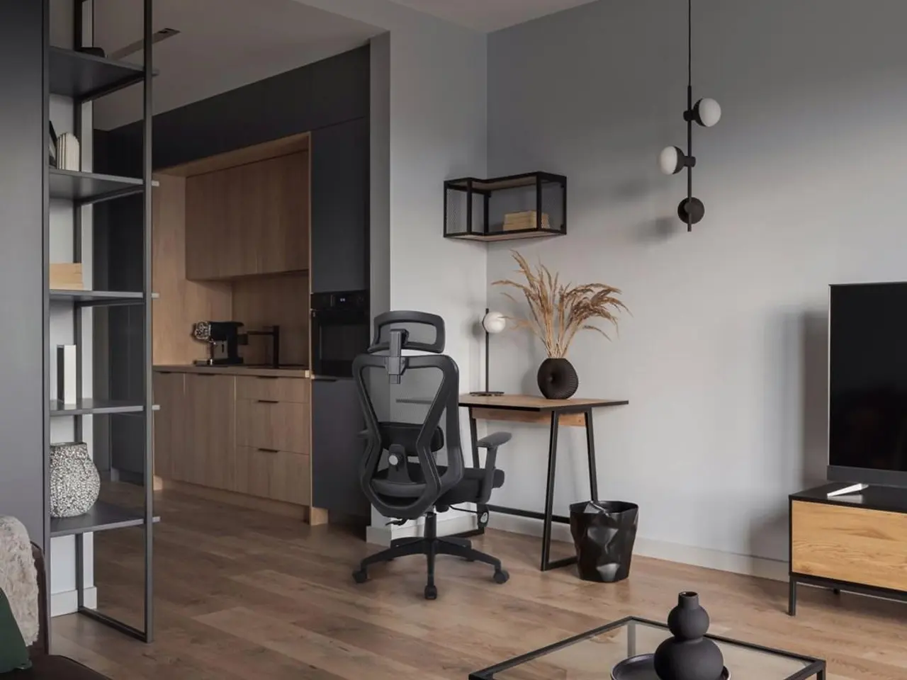 Billede 1 - Activejet T5 ergonomisk kontorstol - sort mesh, justerbar