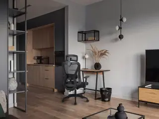 Activejet T5 ergonomisk kontorstol - sort mesh, justerbar