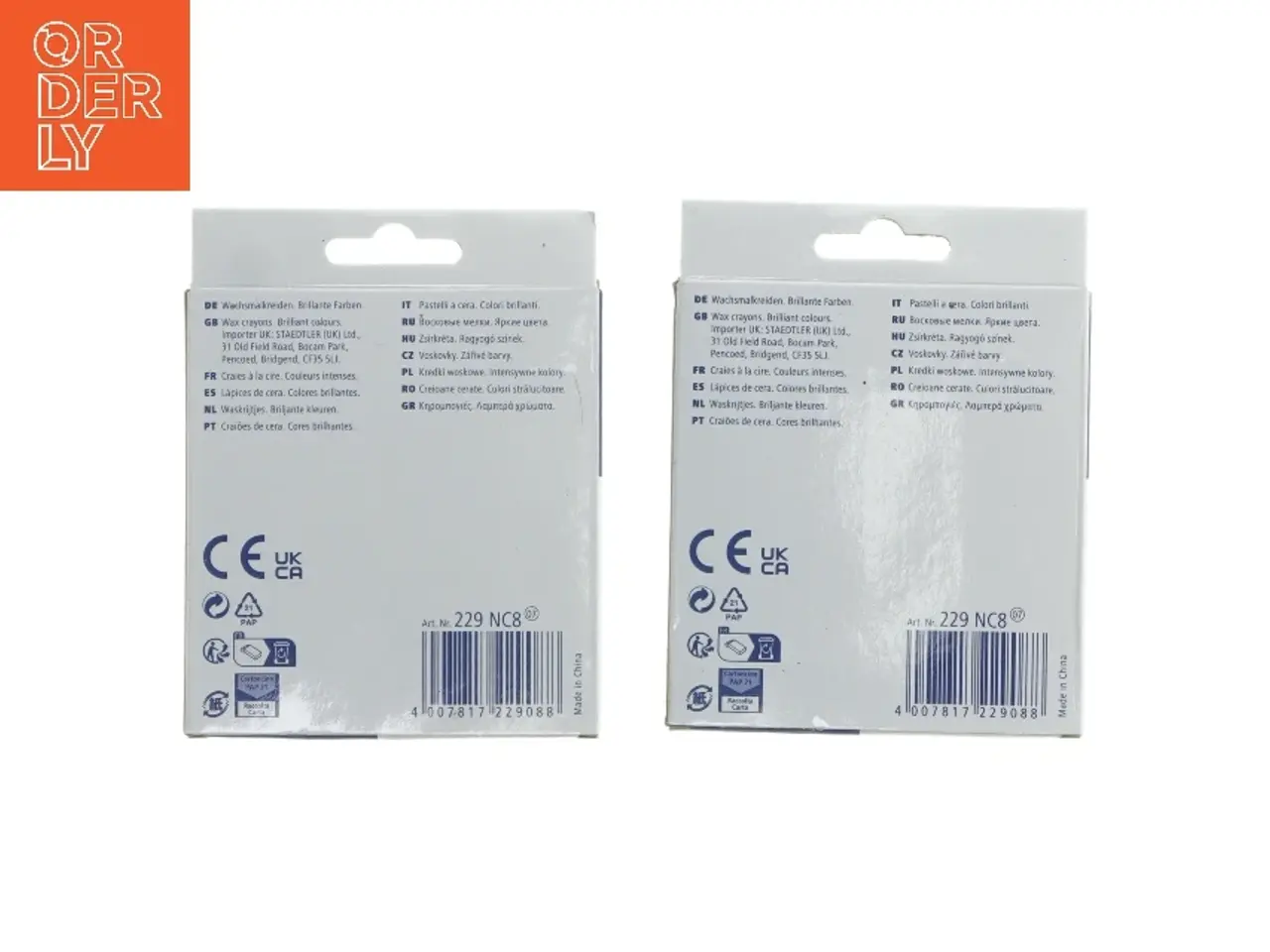 Billede 2 - Voksfarver Staedtler Noris Jumbo 8 stk fra Staedtler (str. 2 stk 12,5x9,5 cm)