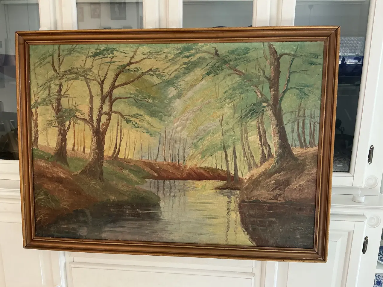 Billede 5 - Oliemaleri: af C Jørgensen 75 x 100 naturmotiv 