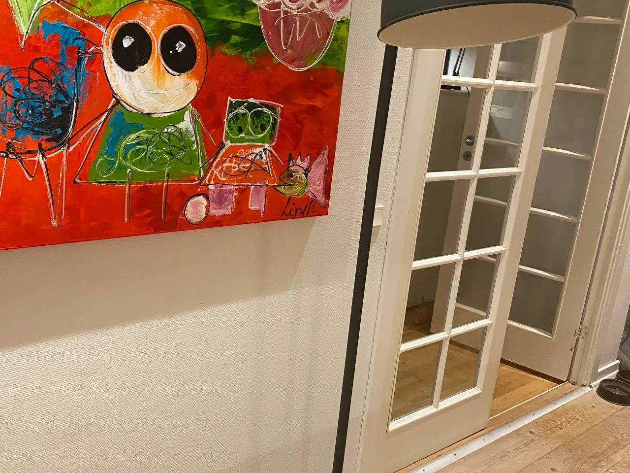 Billede 1 - Gulvlampe sort fra Ikea