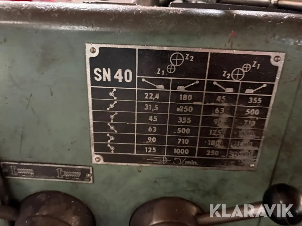Billede 4 - Drejebænk Tos Sn40B