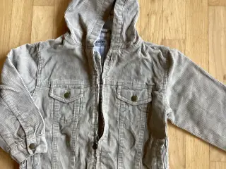 Beige fløjlsjakke