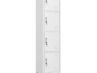 Lockerskab med fire rum 38x45x180 cm