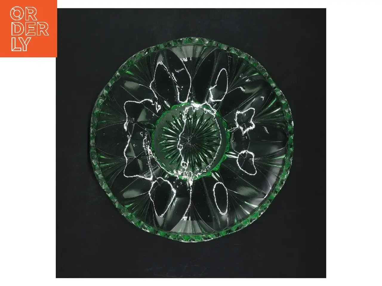 Billede 1 - Grøn glas asiet (str. Ø 16 cm)