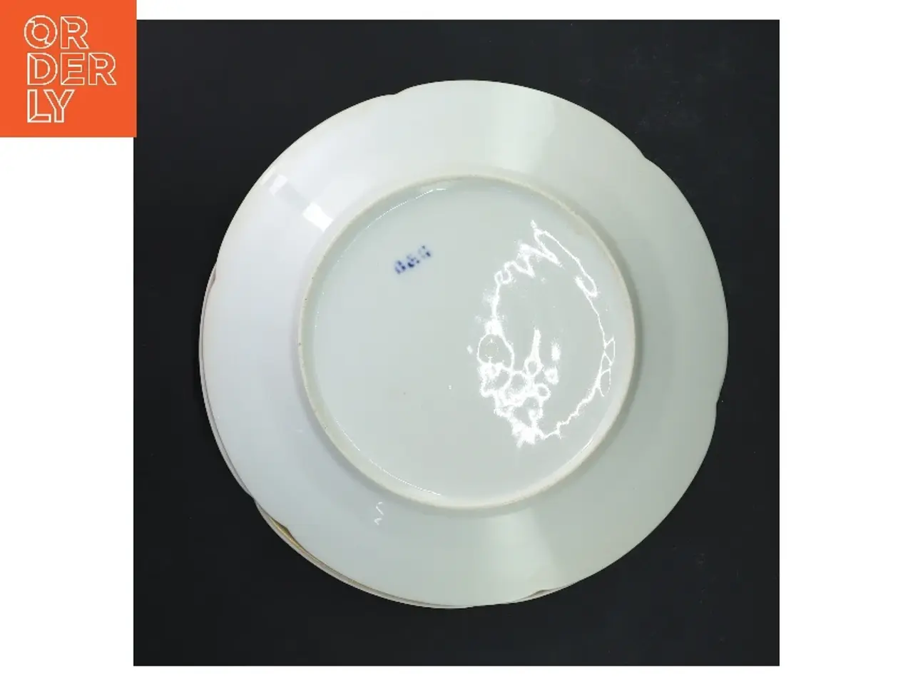 Billede 3 - Antikke Bing og Grøndahl Porcelænstallerkener med blomsterdekoration, 2 stk. (str. Ø 21,5 cm)