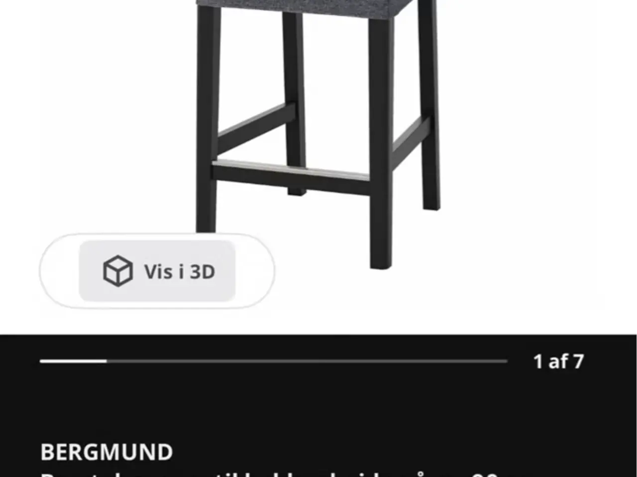 Billede 10 - 4 stk. ikea Bergmund barstole