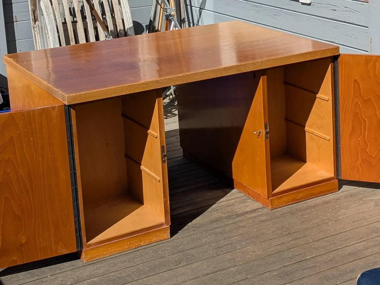 Billede 7 - Skrivebord i lys eg fra 1940-50.