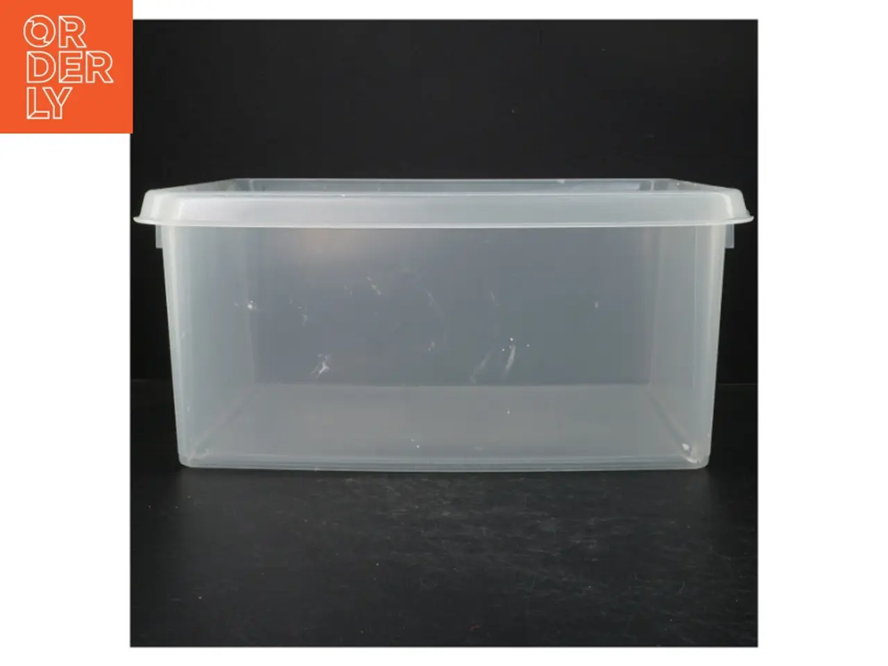 Billede 1 - Gennemsigtig opbevaringskasse fra Smartstore (str. 37x28x17 cm)