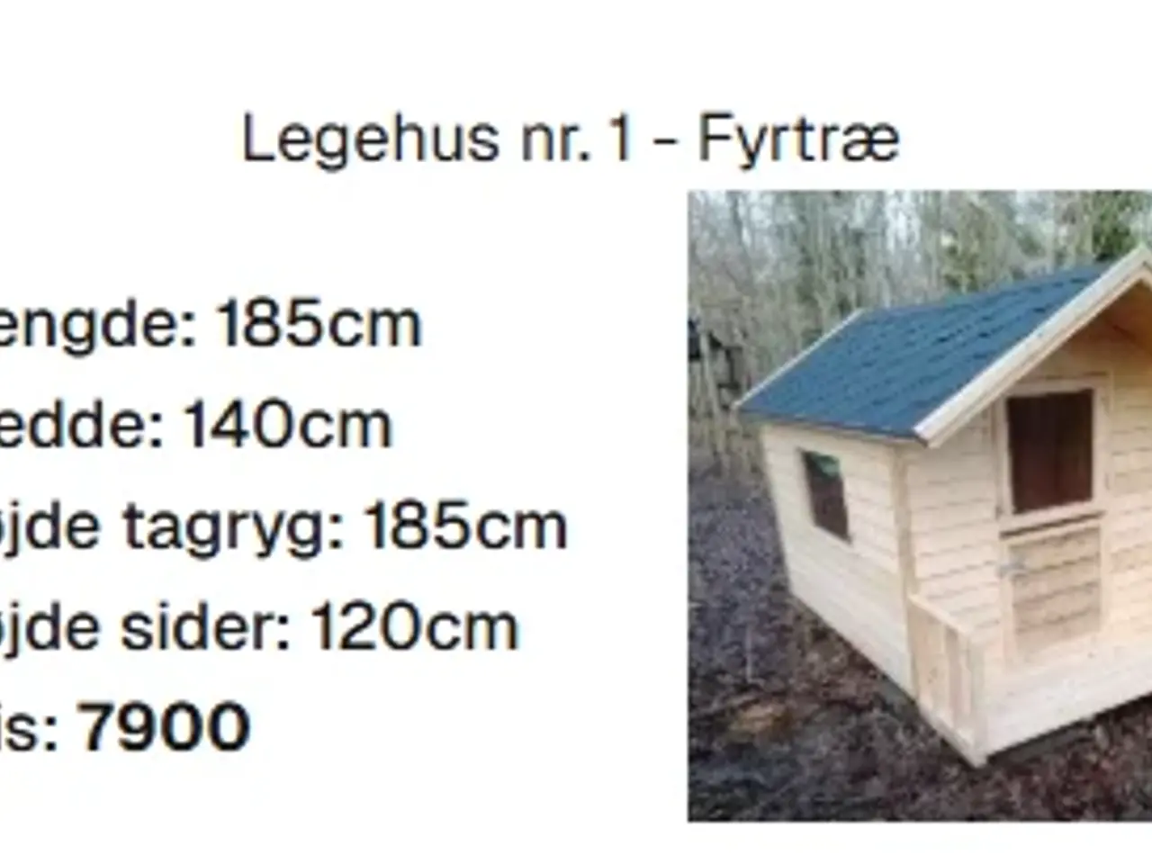 Billede 4 - Legehuse & Sandkasse